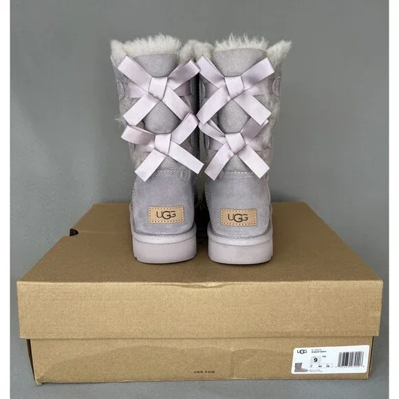 SORRY ITEM SOLD!!! Bailey Bow Purple Shearling Suede Wool Coquette Festival - Picture 2 of 16